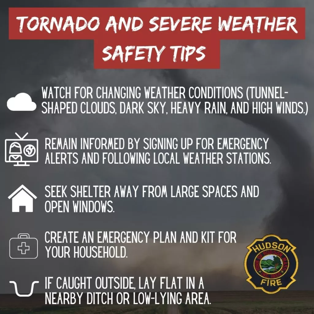 Hudson Fire Department Offers Severe Weather and Tornado Safety Tips ...