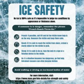 Hudson Fire Department Reminds Community of Ice Safety Tips to Stay Safe This Winter