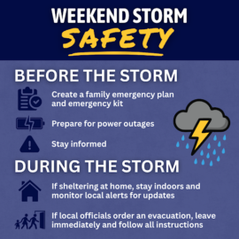 Hudson Fire Department Shares Severe Weather Safety Tips Ahead of Weekend Storm